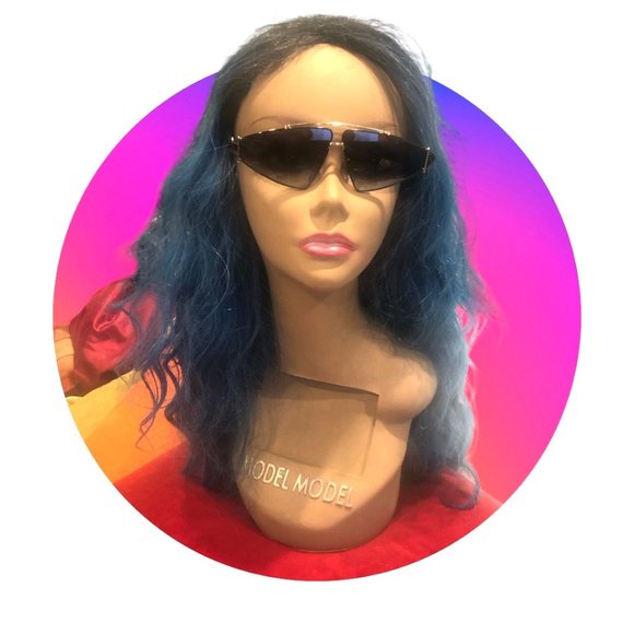 BURBERRY Futuristic Triangle Aviator Style Metal Sunglasses NEW w Box Case Book - Picture 7 of 9